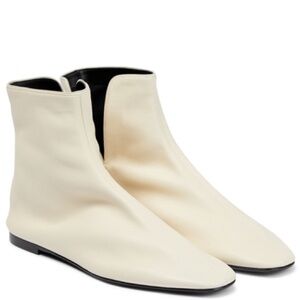 The Row Ava Bootie in Napa leather